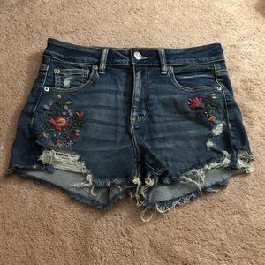 American Eagle Outfitters Embroidered Shorts